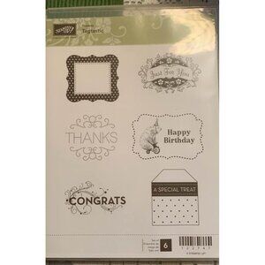 Stampin Up! Tagtastic Rubber Stamp Set Hostess Party Crafting DIY Greetings